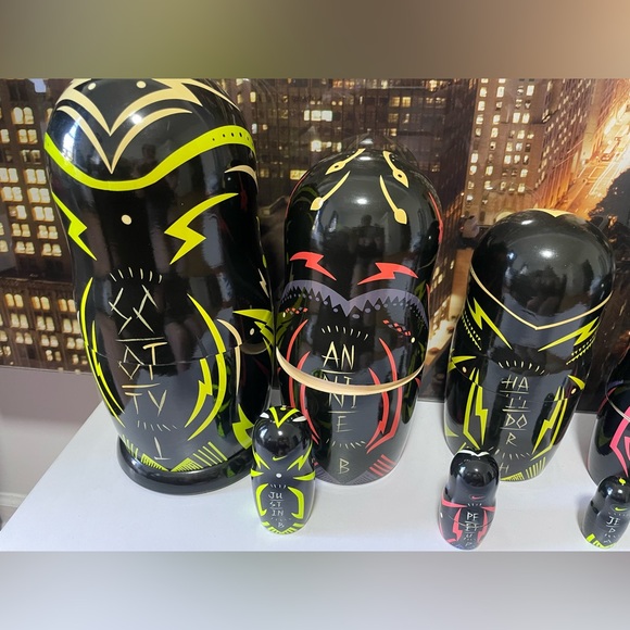 RARE NIKE  SNOWBOARDING NESTING DOLLS Complete Set - Picture 5 of 7